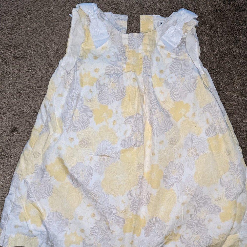 Janie and Jack Flower Print Dress 12-18 mo.